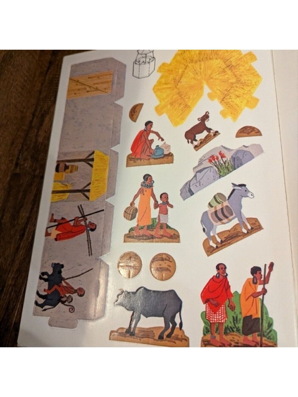 Vintage 1975 Tiny Safari paper craft Press-Out Book a Whitman book - Picture 7 of 8